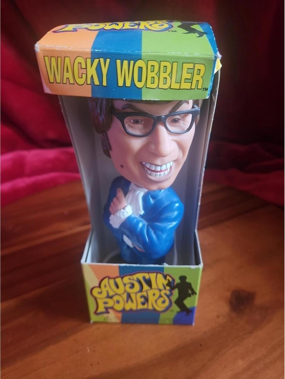 1998 AUSTIN POWERS Bobblehead Figure Funko Wacky Wobbler NIB New